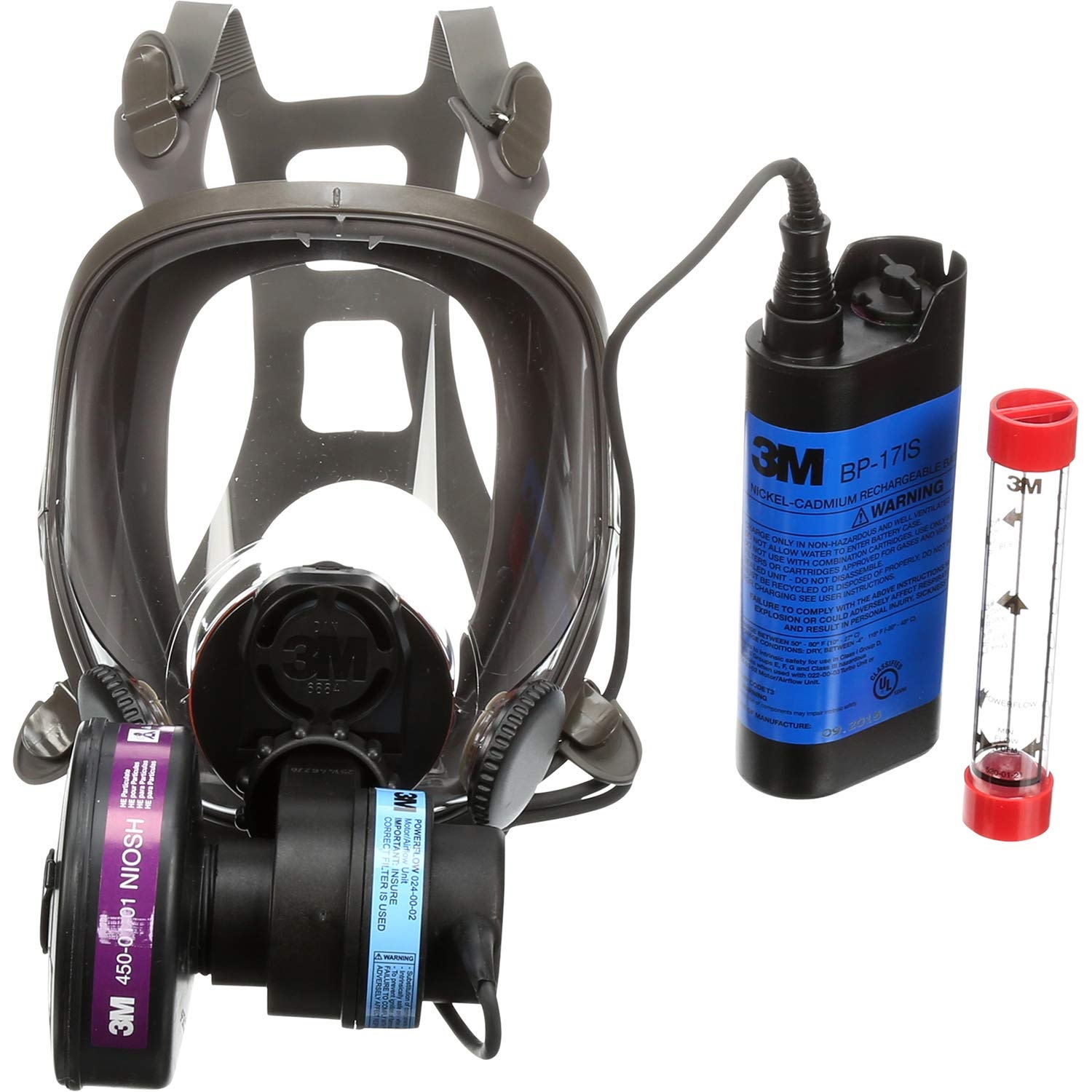 RESPIRATOR,POWERFLOW FACMOUNTED PAPR,MEDIUM - Full Face Respirators